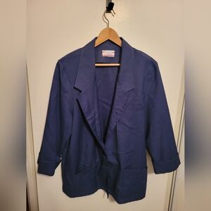 Classic Navy Blazer Jacket - Unbranded